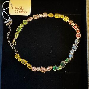 Camila Coelho Colorful Gemstone Necklace